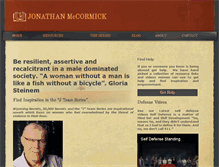 Tablet Screenshot of jonathanmccormick.com